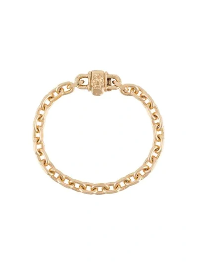 Emanuele Bicocchi Skeleton Link-chain Bracelet In Gold