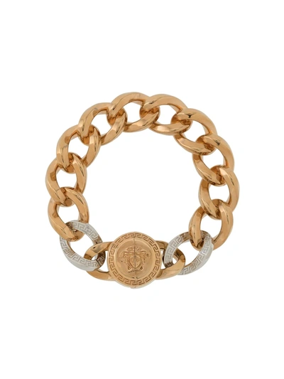 Versace Chain-link Medusa Detail Bracelet In Gold