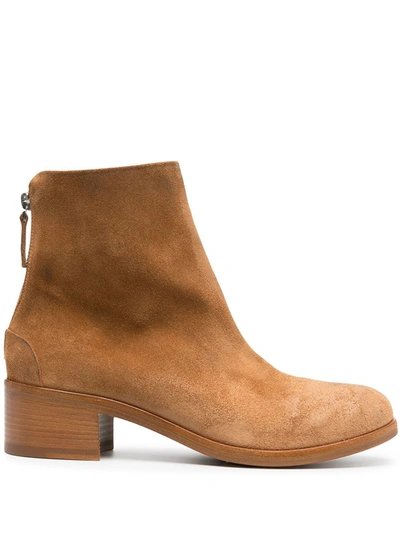 Marsèll Suede Ankle Boots In Brown