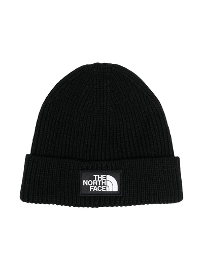 The North Face Kids' Logo-patch Beanie In Black