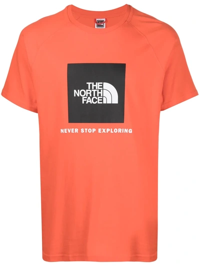 The North Face Logo Print T-shirt In Red