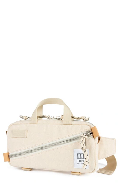 Topo Designs Mini Quick Pack Belt Bag In Natural Canvas