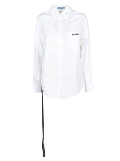 Prada Women's White Cotton Shirt | ModeSens