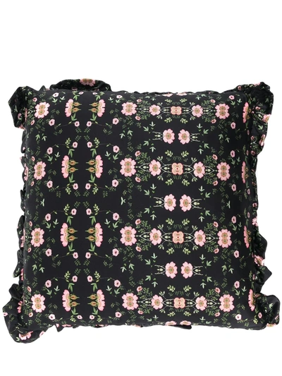 Preen By Thornton Bregazzi Wild Rose Cushion In Pink