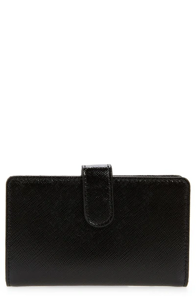 Nordstrom Kelly Leather Wallet In Black