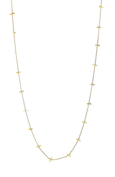 Panacea Gold Bar Station Necklace