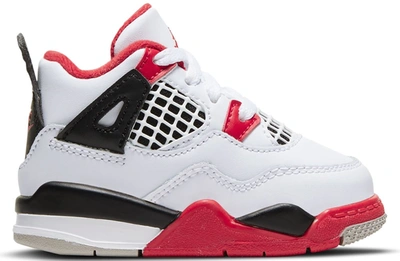 Pre-owned Jordan 4 Retro Fire Red (2020) (td) In White/black-tech Grey-fire Red