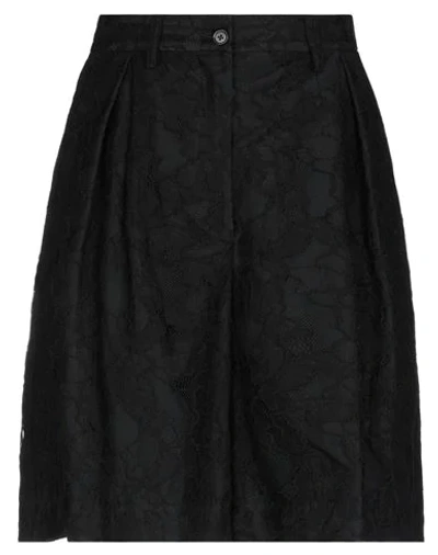 Msgm Woman Shorts & Bermuda Shorts Black Size 6 Polyamide, Viscose, Cotton