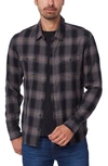 Paige Everett Plaid Flannel Button-up Shirt In Evening Canyon