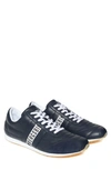 Bikkembergs Men's Barthel Perforated Lace Up Sneakers In Navy