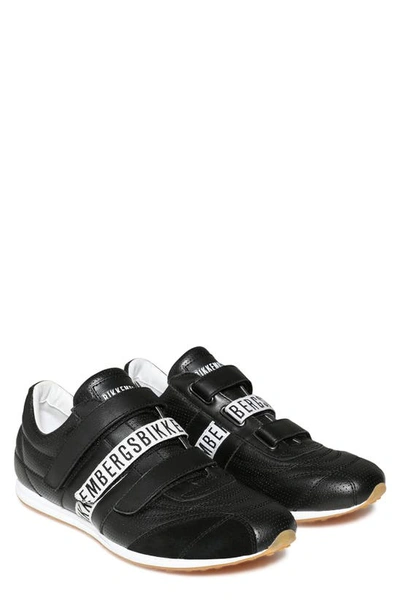 Bikkembergs Men's Bannon Perforated Velcro Sneakers In Black