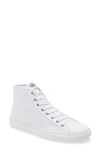 Nothing New High Top Sneaker In White Canvas