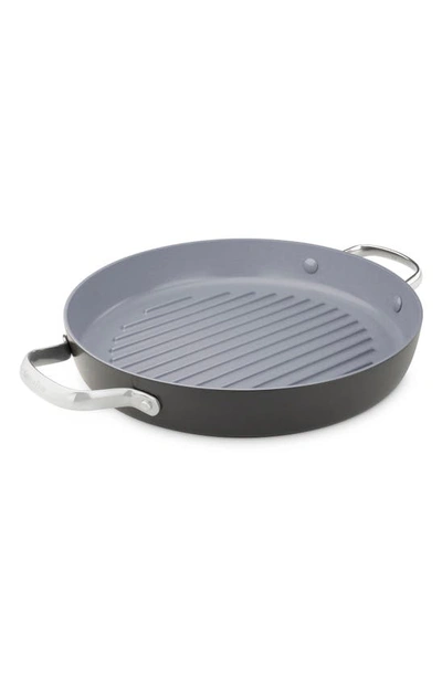 Greenpan Valencia 11-inch Anodized Aluminum Ceramic Nonstick Grill Pan In Black