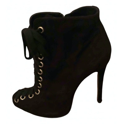 Pre-owned Giambattista Valli Ankle Boots In Black