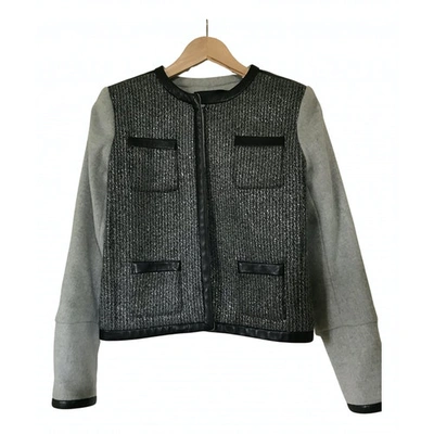 Pre-owned Maje Fall Winter 2019 Wool Short Vest In Grey