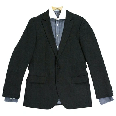 Pre-owned Hugo Boss Wool Jacket In Grey