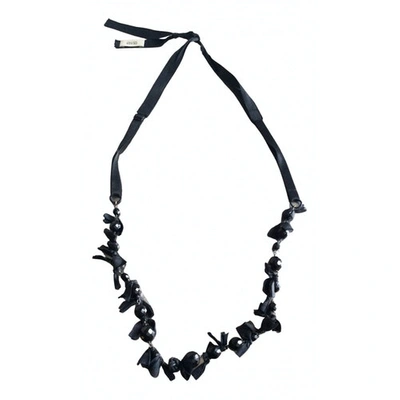 Pre-owned Prada Long Necklace In Black