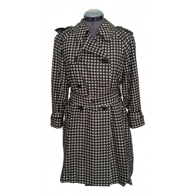 Pre-owned Marc Jacobs Silk Trench Coat In Brown