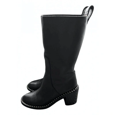 Pre-owned Zadig & Voltaire Leather Boots In Black