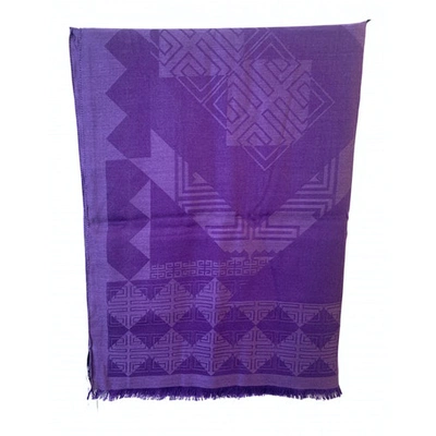 Pre-owned Givenchy Silk Stole In Purple
