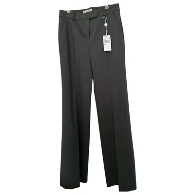 Pre-owned Michael Kors Linen Straight Pants In Grey