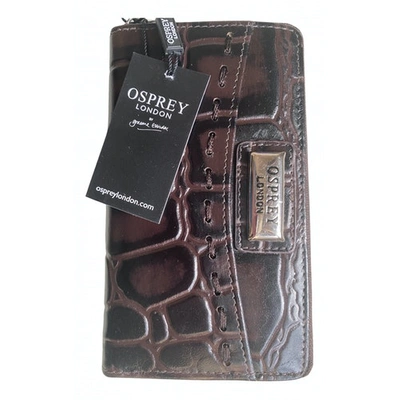 Pre-owned Osprey Leather Purse In Brown