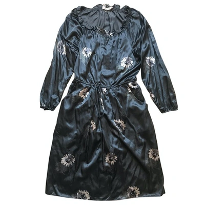 Pre-owned Rebecca Taylor Silk Mid-length Dress In Anthracite
