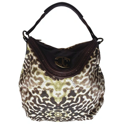 Pre-owned Just Cavalli Cloth Handbag In Brown