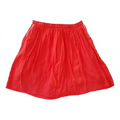Pre-owned Le Mont Saint Michel Mid-length Skirt In Red