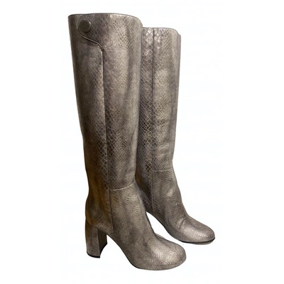 Pre-owned Stella Mccartney Silver Cloth Boots
