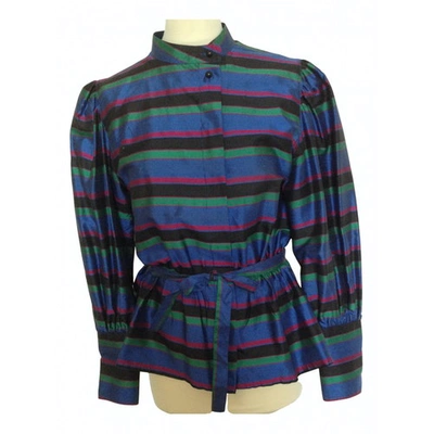Pre-owned Guy Laroche Silk Blouse In Multicolour