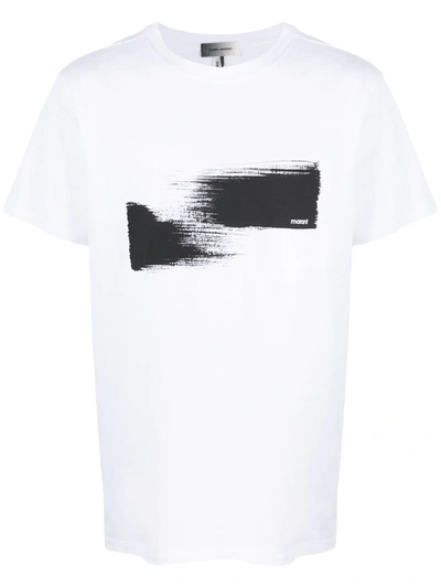 Isabel Marant Zafferh Paint-print T-shirt In White
