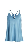Flora Nikrooz Solid Charmeuse Chemise In Blue