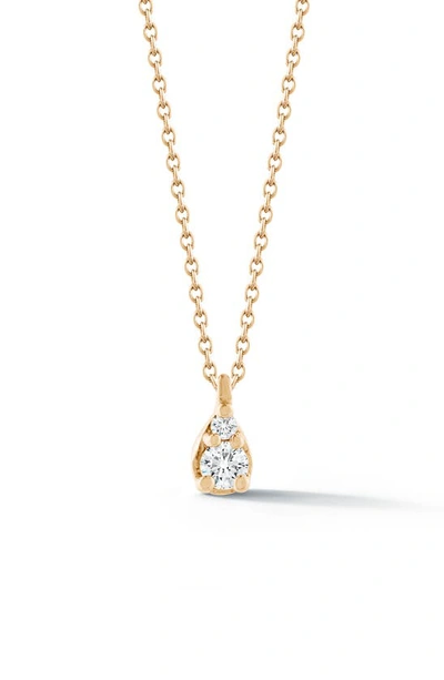 Dana Rebecca Designs Sophia Ryan Petite Diamond Pendant Necklace In Yellow Gold