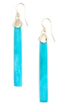 Akola Dylan Horn Drop Earrings In Turquoise