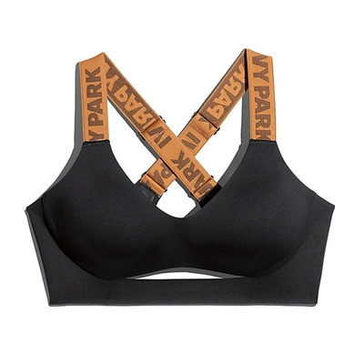 Pre-owned Adidas Originals Adidas Ivy Park Cutout Medium Support Bra (plus Size) Black