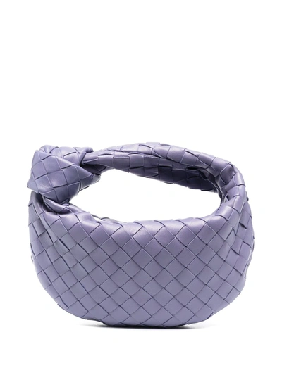 Bottega Veneta Purple The Mini Jodie Leather Clutch Bag