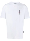 Palm Angels Chest Logo Print T-shirt In White/black