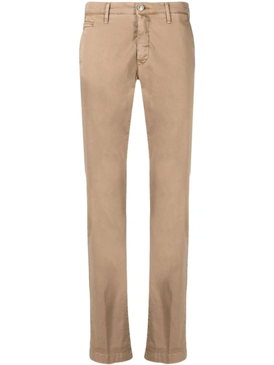 Jacob Cohen Bobby Comfort Slim-cut Chinos In Camel