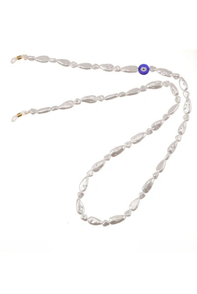 Talis Chains Faux Pearl With Evil Eye