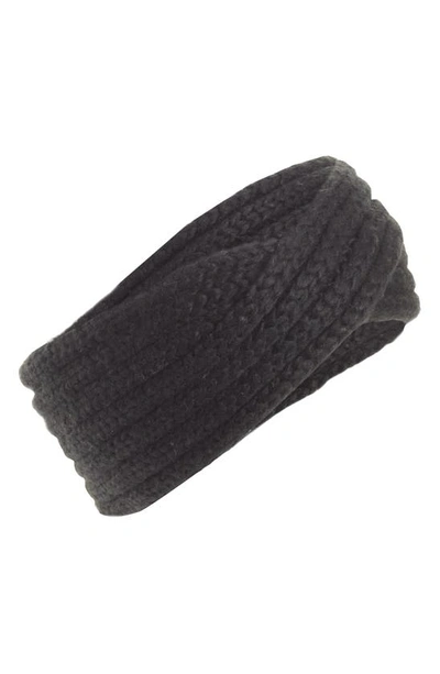 Ugg Twist Cable Knit Head Wrap In Black
