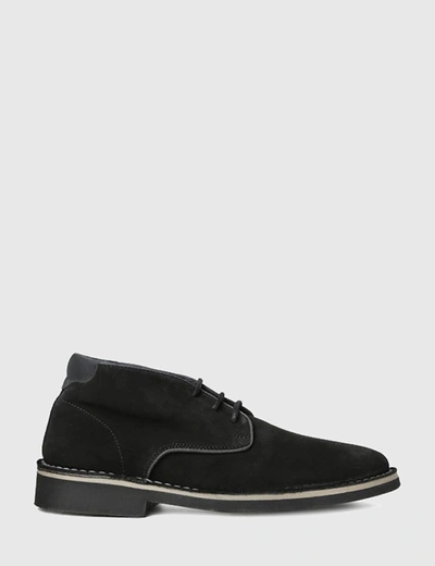 Hudson Margrey Chukka Boots (suede) In Black