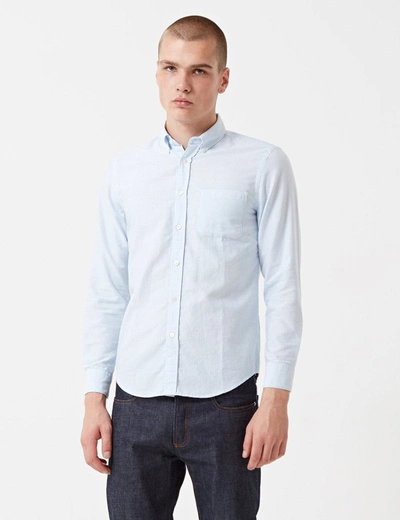 Portuguese Flannel Belavista Stripe Shirt In Blue