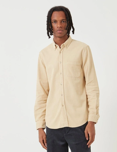 Portuguese Flannel Linen Shirt In Beige