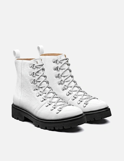 Grenson Womens  Nanette Hiker Boots (softie Leather) In White