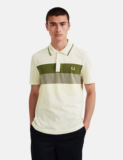 Fred Perry Reissue Mesh Panel Tennis Polo Shirt In Ecru