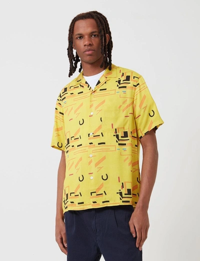 Portuguese Flannel Geometry Two Shirt In Yellow