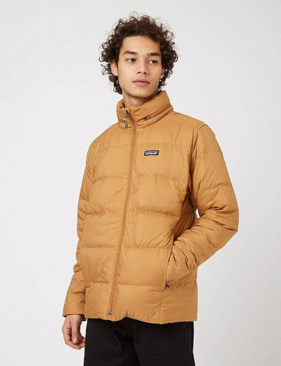 Patagonia Silent Down Jacket In Brown