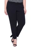 Liverpool Kelsey Ponte Knit Trousers In Black