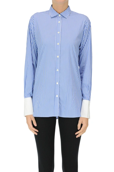 Closed Striped Shirt In Light Blue